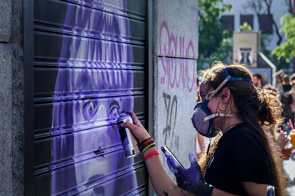 recorrido por Madrid de arte urbano y graffiti