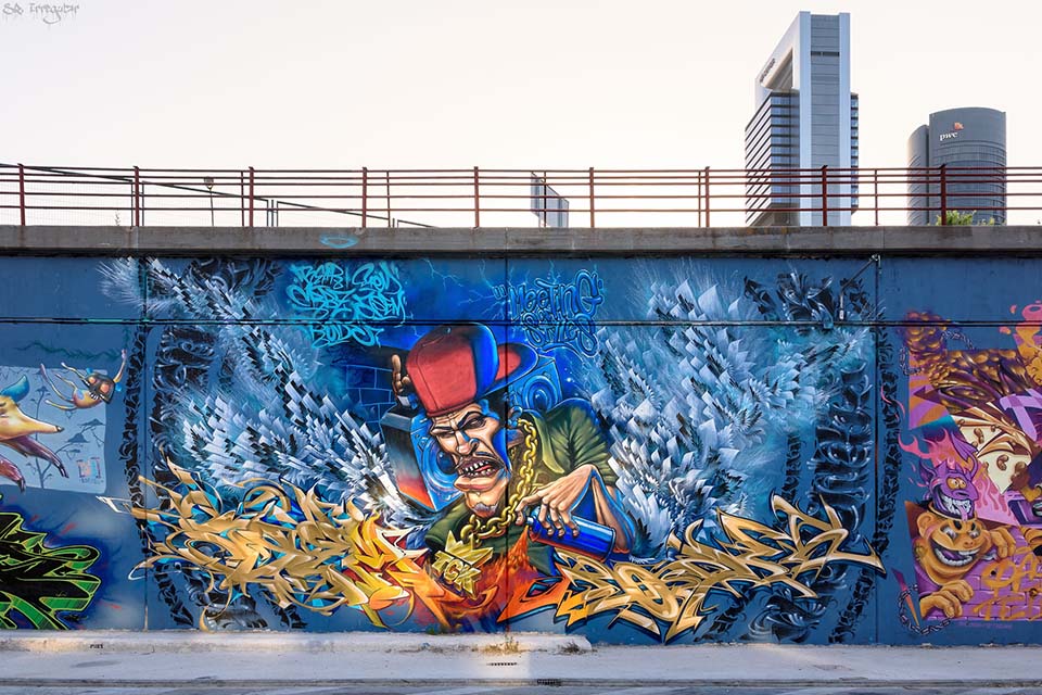 muros de graffiti en madrid colaborativos