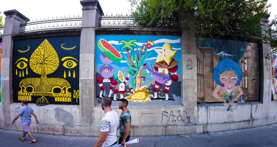 ruta de murales artísticos Madrid