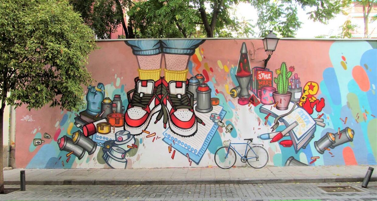 tour de graffitis en calle doctor fourquet