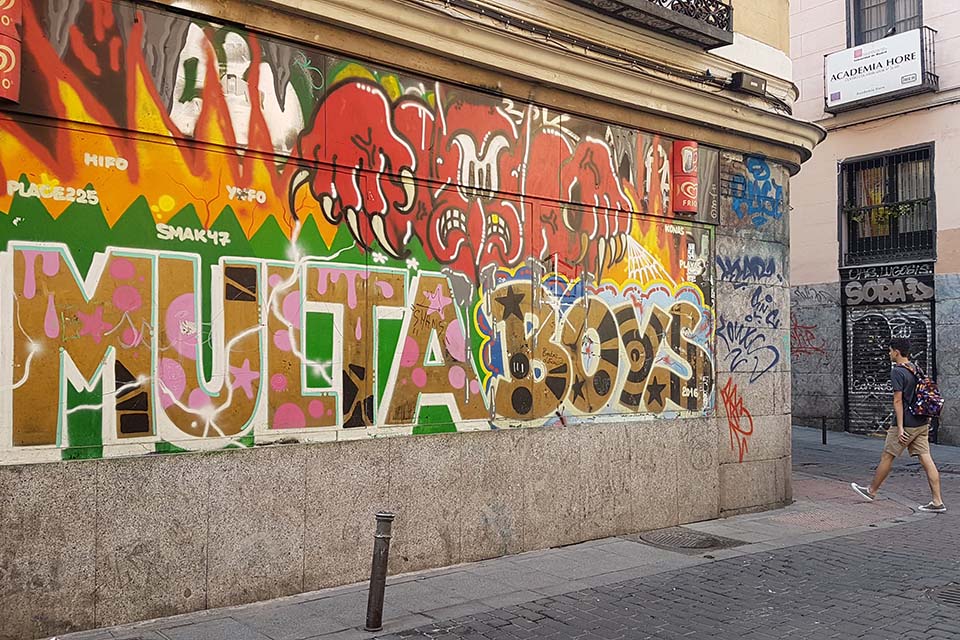 graffiti en Madrid de los multa boys
