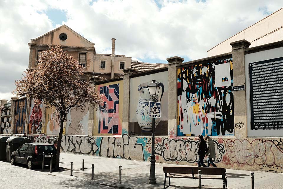 Calle Miguel Servet, graffiti Madrid