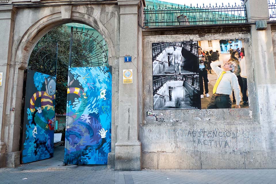 graffiti y street art en tabacalera, madrid