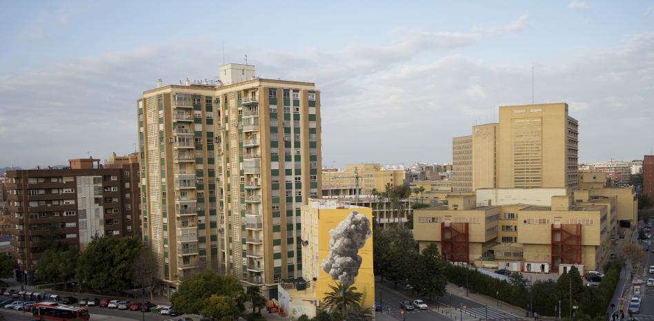 Mural de arte urbano en Valencia