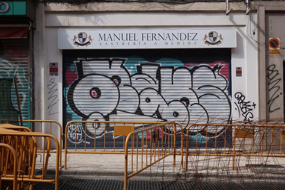 Kans, grafitero famoso en Madrid