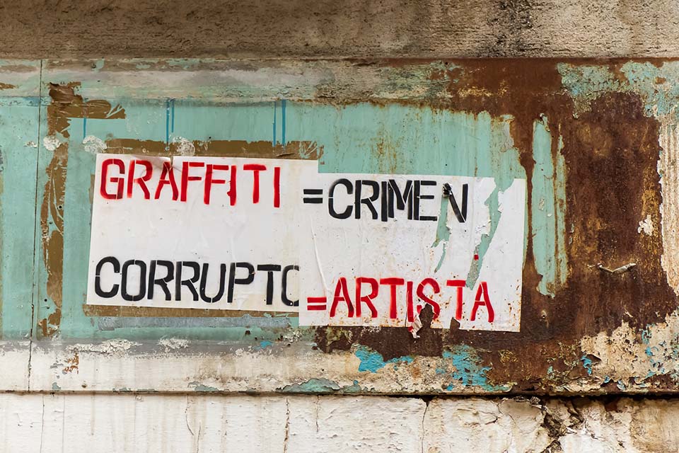 grafiteros vs. artistas urbanos