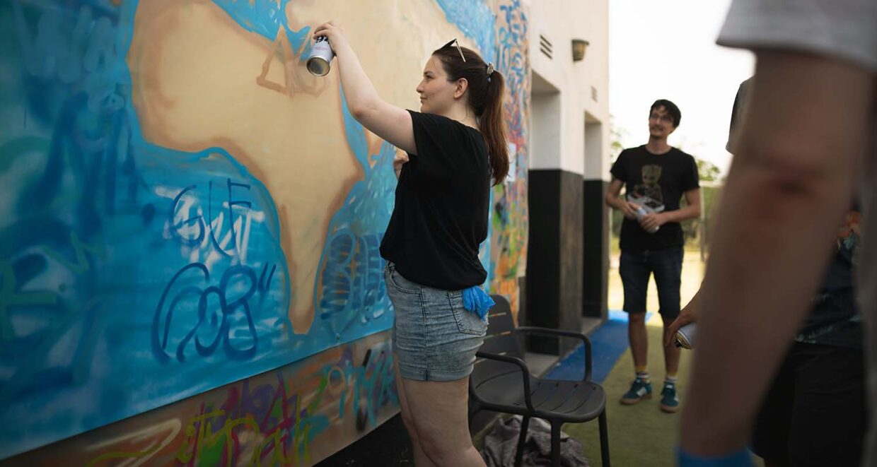actividad de graffiti teambuilding