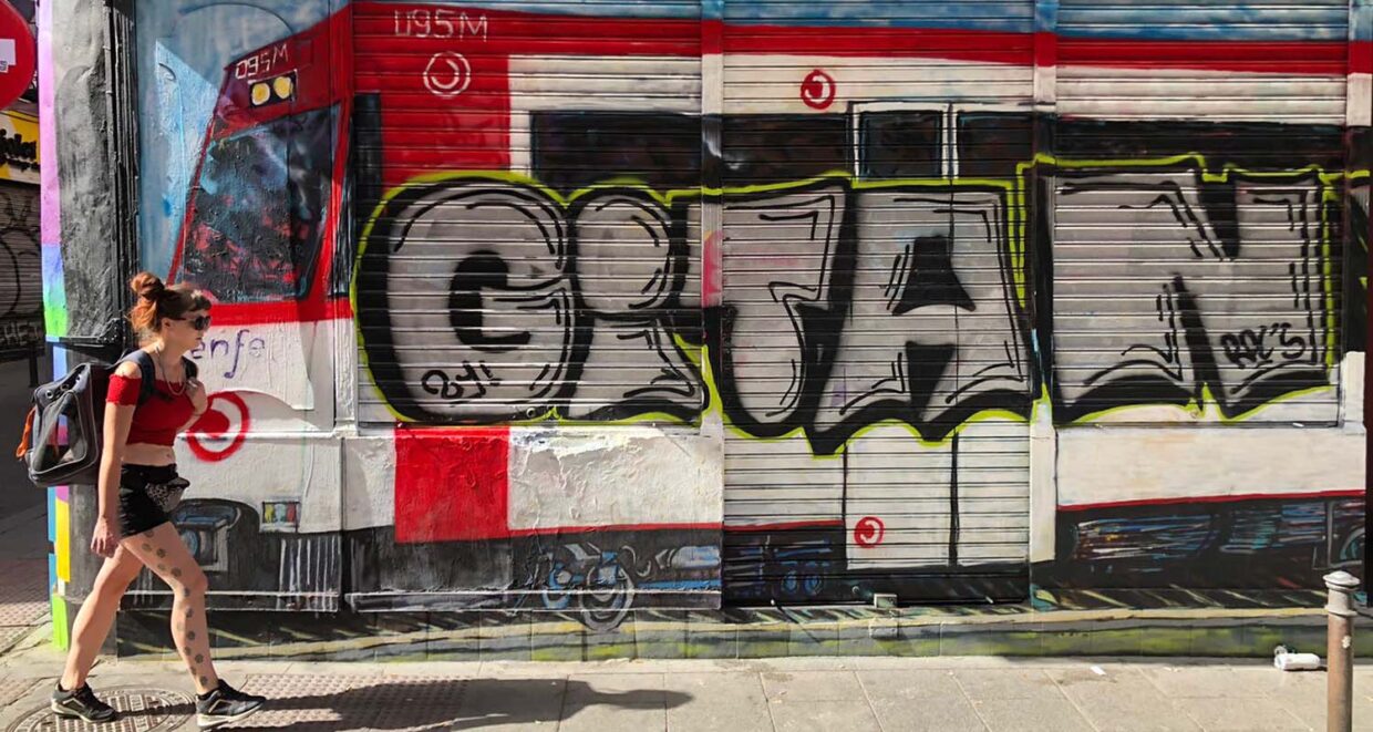 graffiti artístico en Madrid