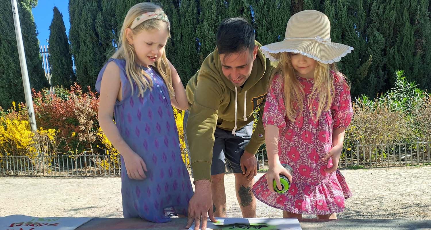 taller de arte urbano para niñas y niños
