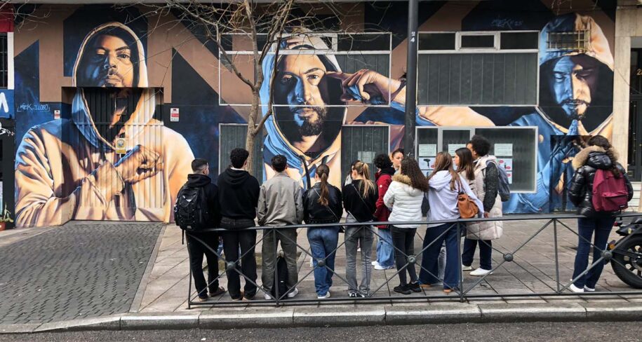 free tour graffiti Madrid para colegios