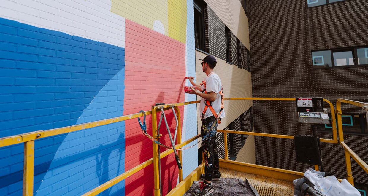 decoración de arte urbano en las residencias de livensa living