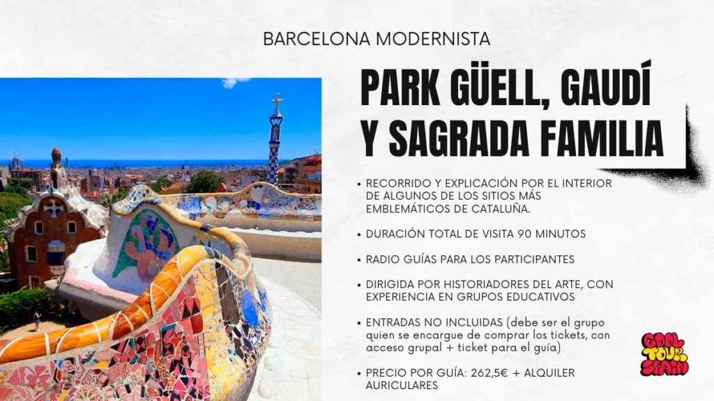 precio park güell grupos escolares