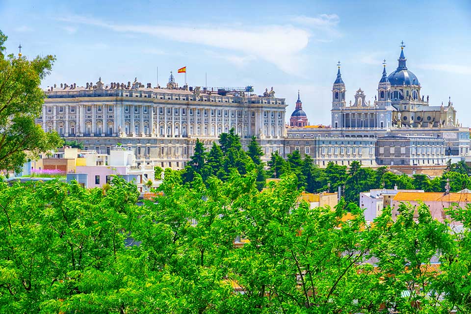 panorámica Palacio Real, GGCCRR, y Almudena
